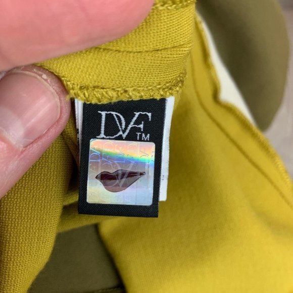 Diane Von Furstenberg Mod Color Block 70s Style Stretch Mini Skirt - Picture 5 of 9